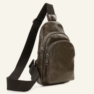 Patricia Nash Louetta Sling Crossbody Bag - Mushroom (Dark Brown)
